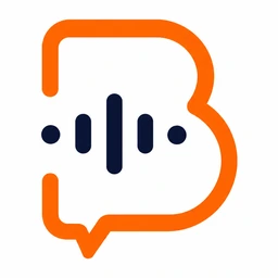 Bi Call AI logosu — turuncu B harfi ve ses dalgası