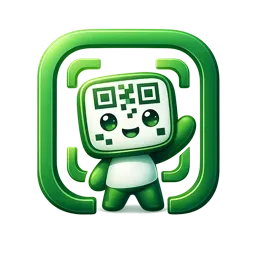 Bi-QR logosu — yeşil QR menü maskotu
