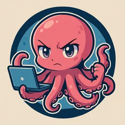Oktapus logosu — endüstriyel platform ahtapot ikonu